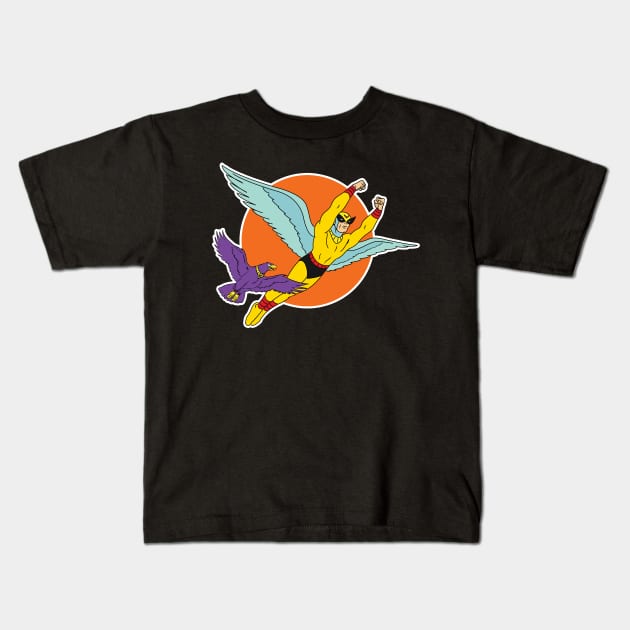 Birdman Kids T-Shirt by AlanSchell76